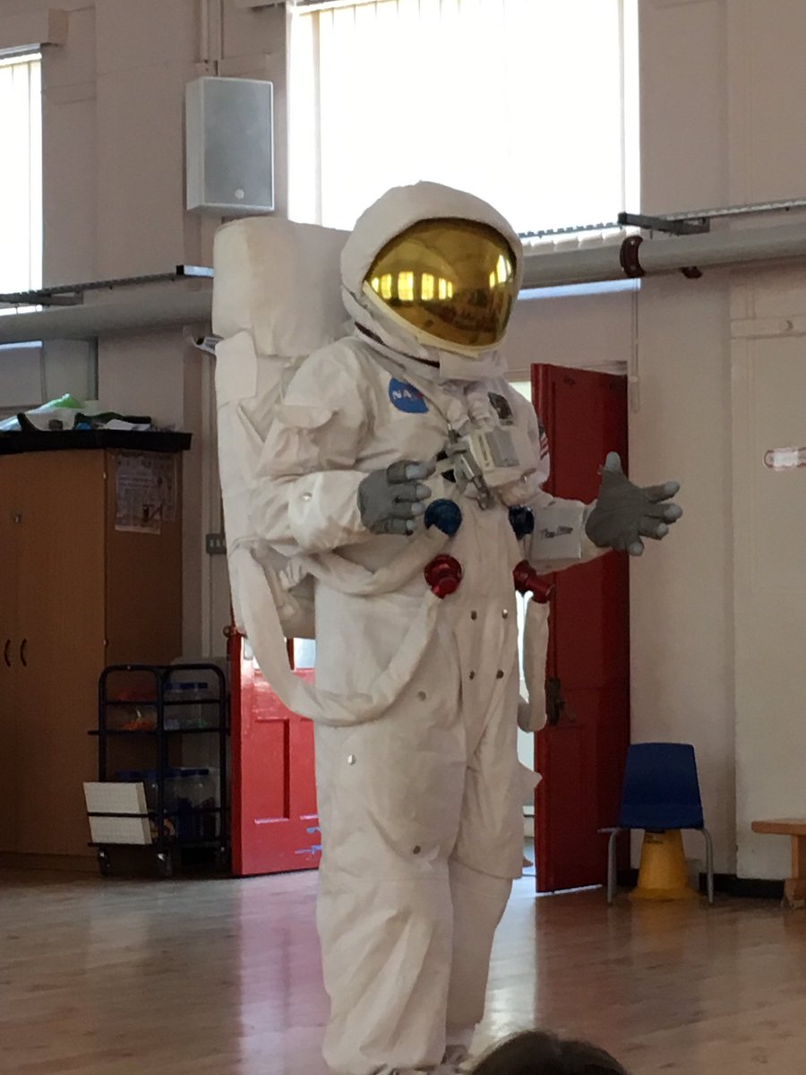 Year 5 have got a special visitor today #space