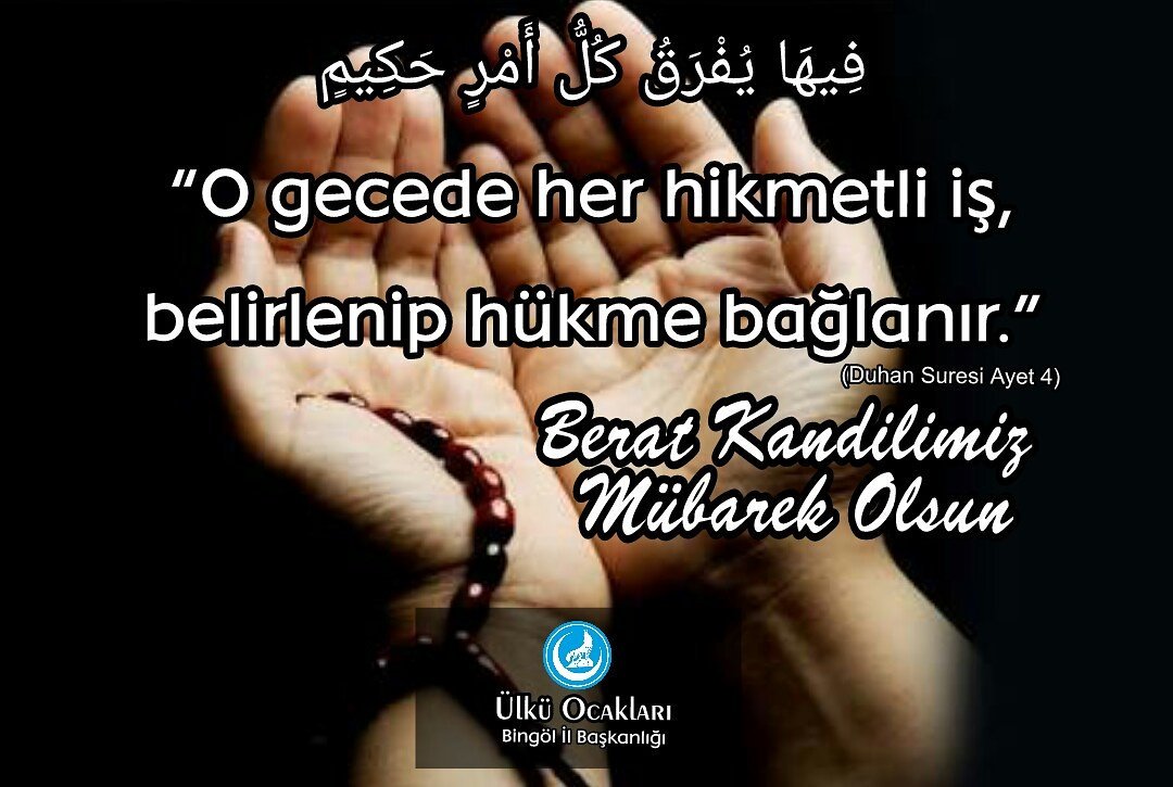 Tüm günahlarımızdan arınmamız dileğiyle, 

Berat Kandilimiz Mübarek Olsun...