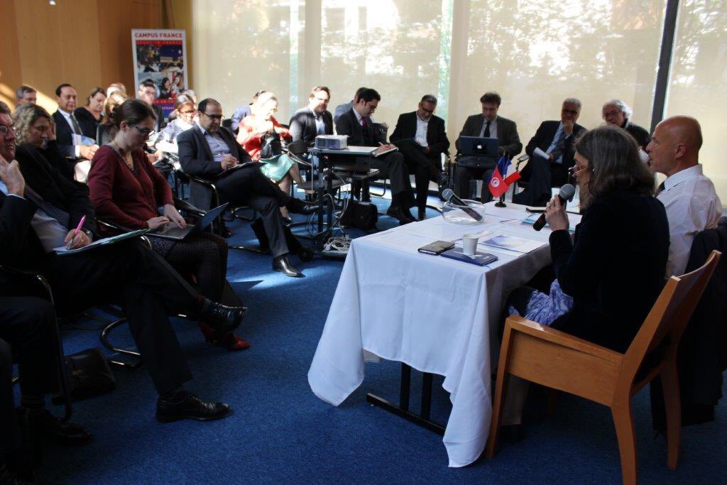 La Tunisie 🇹🇳 à l'honneur à <a href="/CampusFrance/">Campus France</a> - merci à tous les établissements présents !#cafécroissants