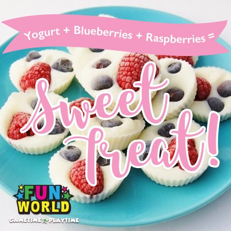 FunWorld_Lekki's tweet photo. Here's a pretty way to make fruits fun and yum! Grab some plain or vanilla yoghurt and just add your berries. Mmm! https://t.co/2RxCT49jUS