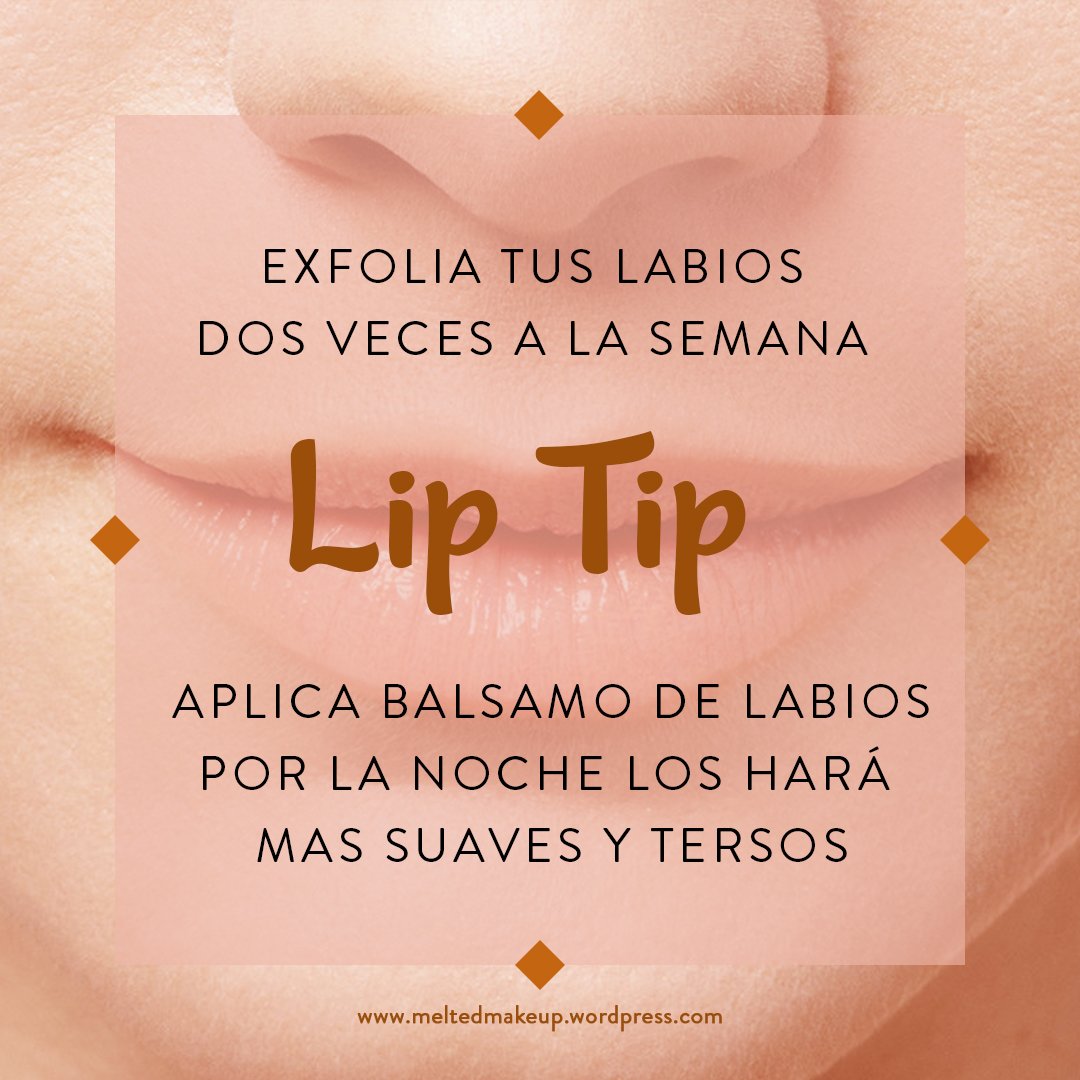 MeltedMakeupMx's tweet photo. Por experiencia propia, les dejamos dos de nuestros tips favoritos para lucir unos labios naturales y bellos diario. 😚👄 #LipTipMeltedMakeup https://t.co/7ZVUYfARmM