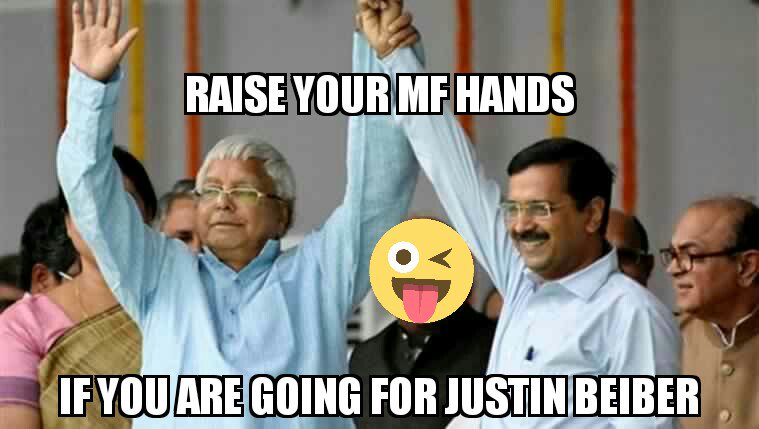Thoda break milegaa bhasad se #JustinBieberIndia