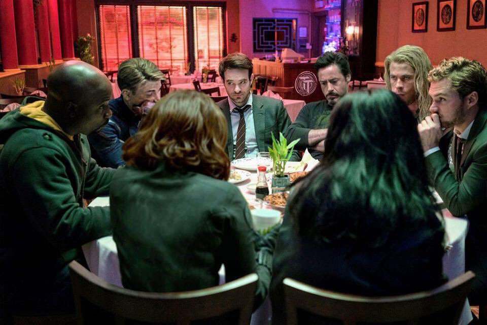 iamgeekingout's tweet image. "MCU will eventually crossover with Marvel/Netflix shows."

Me, in my mind: