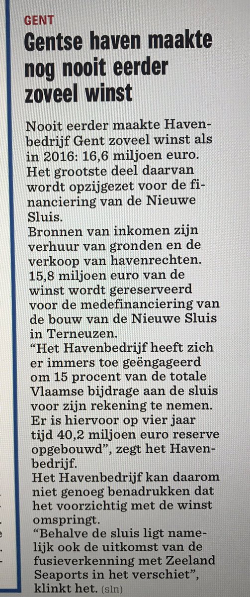 PeterWieme's tweet photo. Goed nieuws @HavenGent #sociaaloverleg #loonbeleid #bedrijfsovereenkomst20172018 #fusie @Zeelandseaports https://t.co/G0CzRBP5Jm