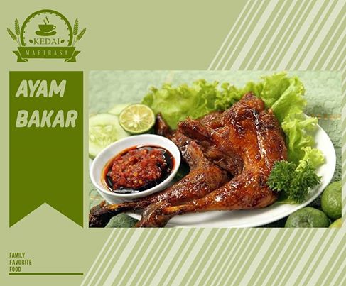 ayam bakar khas <a href="/KedaiMarirasa/">Kedai Marirasa</a> paling cocok buat nemenin makan siang kalian :D yuk mampir ..