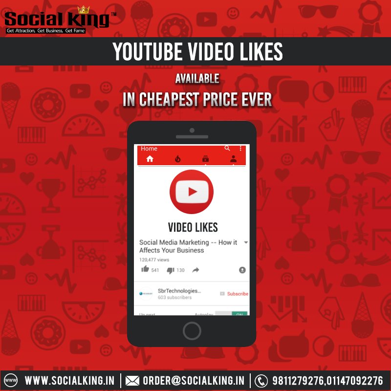 socialkingindia's tweet photo. Services are available in Cheapest Price
Click :-https://t.co/DECXG5cGgd
#YoutubeMarketing #videolikes #youtubelikes #Socialking #India https://t.co/yChxzO7plx