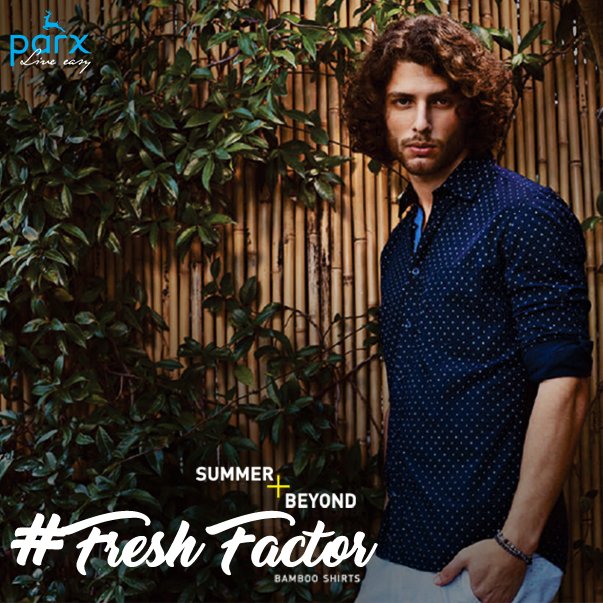 parxindia's tweet photo. The cool and comfortable #FreshFactor shirts designed for #Summer! Shop them at your nearest #Parx stores! #SummerPlusBeyond https://t.co/a5tZVjTqnu