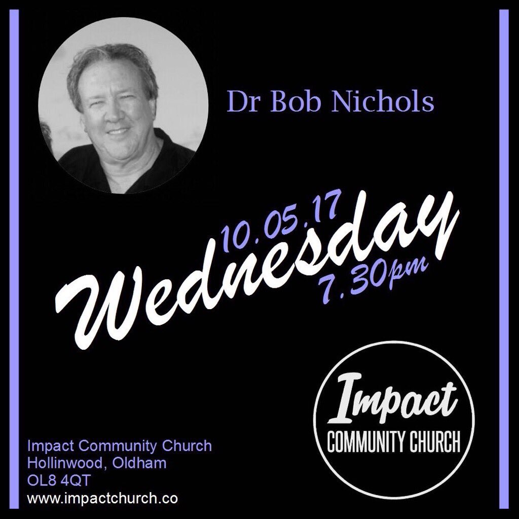 You will not regret coming to here why this Man of God has to say tonight 7:30pm Byron street Hollinwood Oldham Greater Manchester