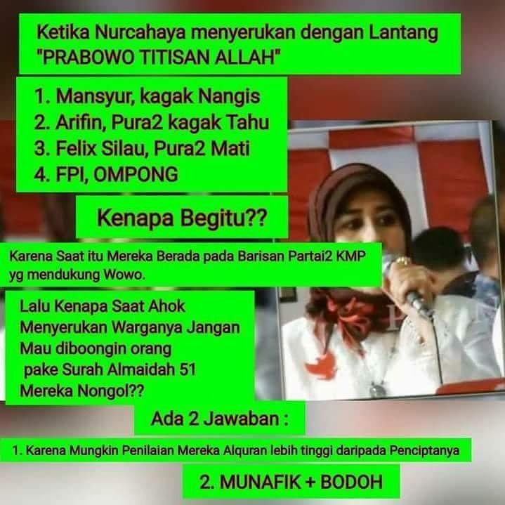 silkybiru's tweet photo. @mohmahfudmd rizieq juga dong nurhayati dong, kenapa cuma ahok sejak yg di demo berjilid-jilid hingga di penjara https://t.co/l1c074vmUU