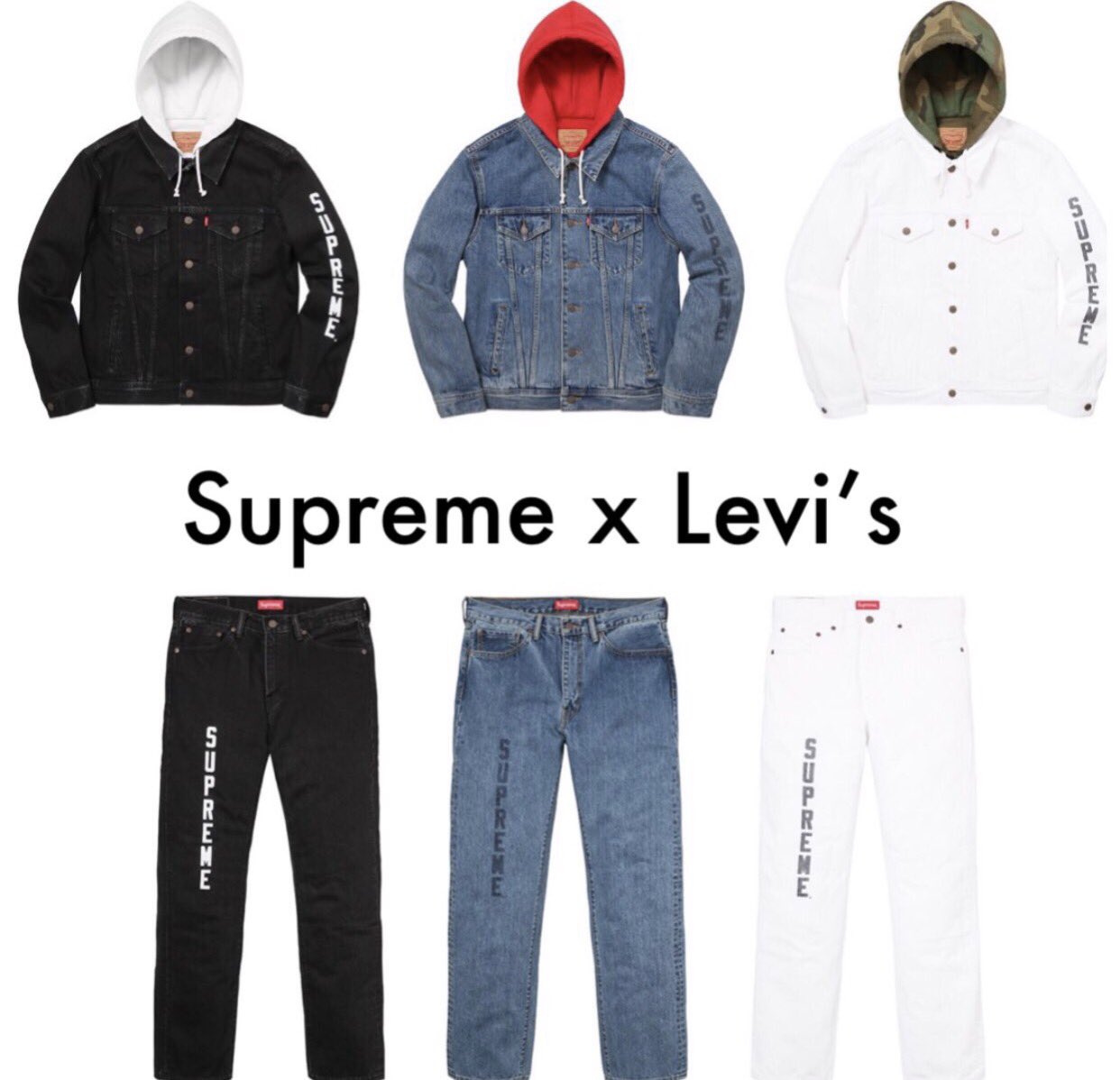 Supreme levis collab sale