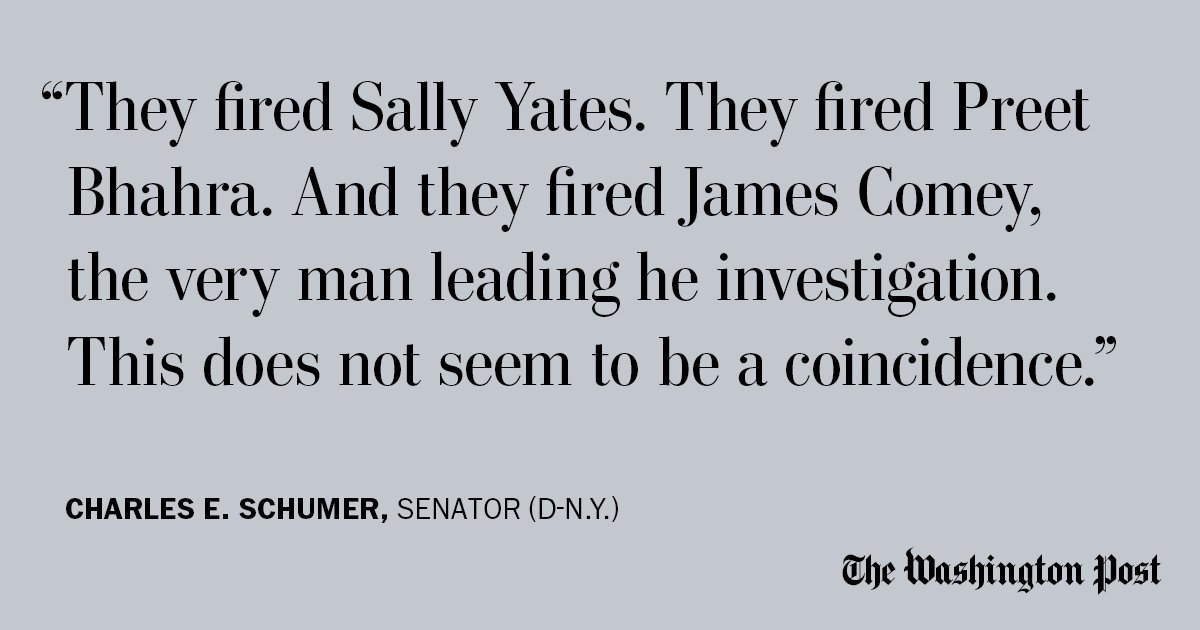 Here's what Congress is saying about Comey's firing ln.is/oRFeB by #washingtonpost via <a href="/c0nvey/">Convey</a>