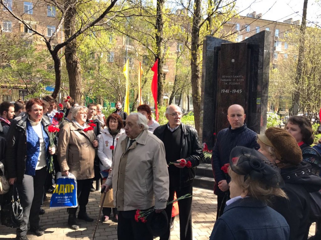 На праздничном концерте, посвященном 72-летию Победы в ВОВ
в Парке культуры и отдыха «Савеловский»