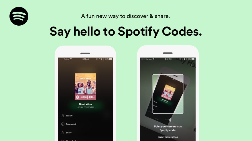 DroidEmpire's tweet photo. Ini salah satunya.. bisa berbagi lagu via Spotify Codes.. ini semacam Snapchat Code gitu.. https://t.co/7I0RQh5cHh https://t.co/t1LTDaEQan