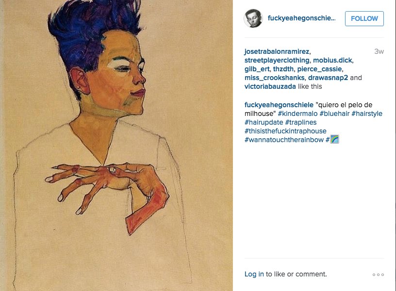 soysauuce's tweet photo. hace un año publicaba el instagram de egon schiele en @o_lovesyou y lo comparto porque me hizo muy feliz https://t.co/3fhfnk5HKY https://t.co/hwesDdikVE