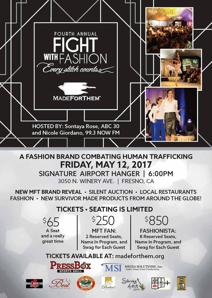 Only 3 more days until the 4th annual #FIGHTwithFASHION !! You won't want to miss this event!#combathumantrafficking