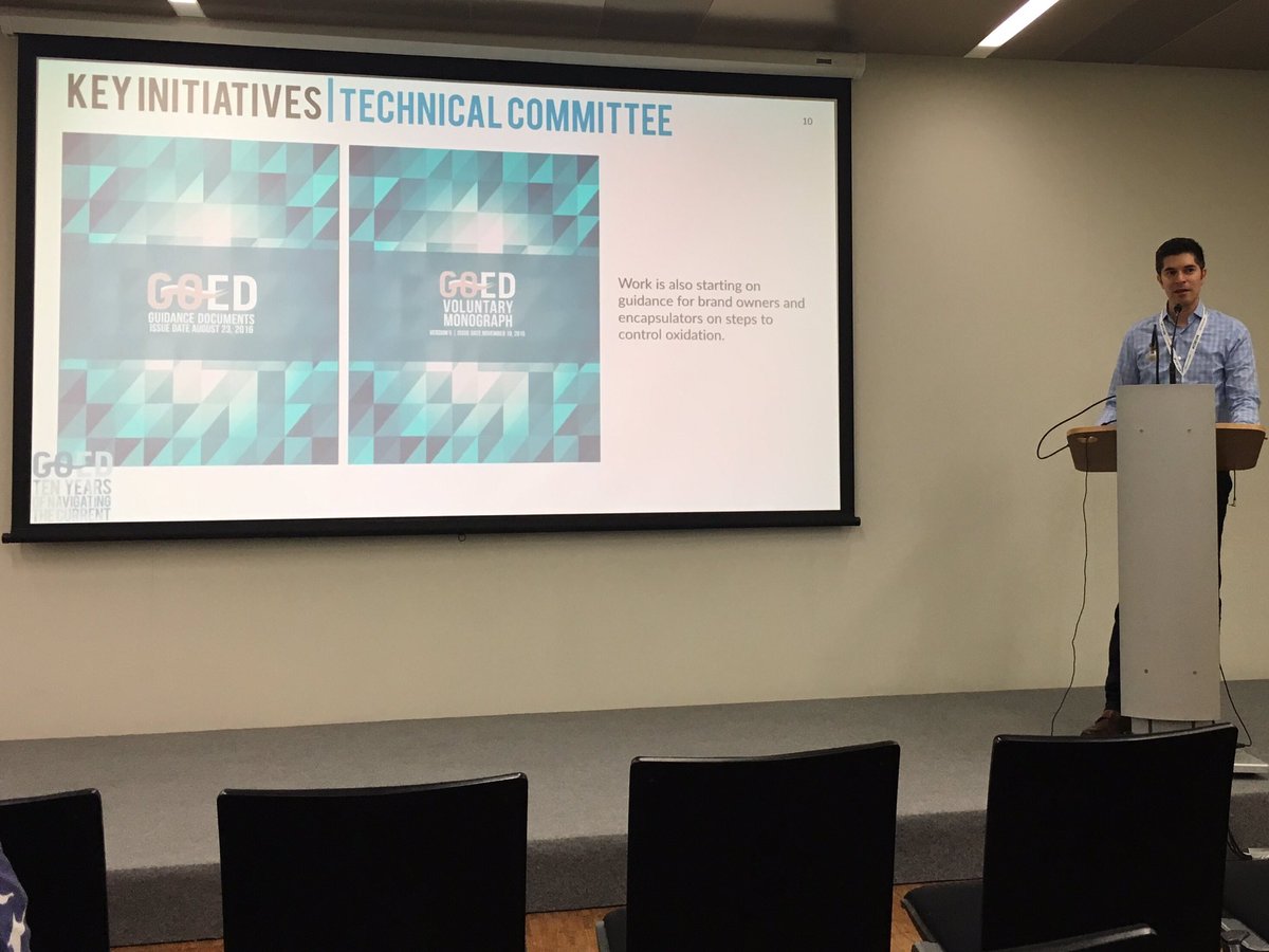 Attending <a href="/GOEDomega3/">GOED Omega-3</a> member meeting @VitafoodsEurope today! #omega3 #epa #dha