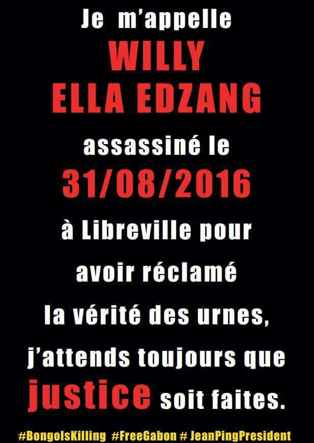 benoitbit1's tweet photo. #Gabon #PINGJEAN #PourNosMartyrs #DroitdeLhomme #Bongokilling #Freegabon https://t.co/zz7ARxTRKm