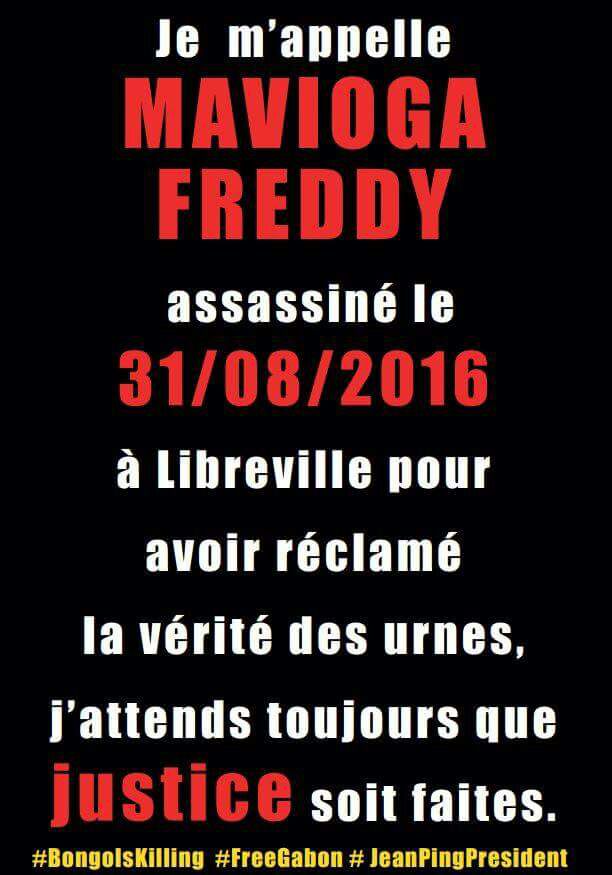 benoitbit1's tweet photo. #Gabon #PINGJEAN #PourNosMartyrs #DroitdeLhomme #Bongokilling #Freegabon https://t.co/N6GfWmUnAH