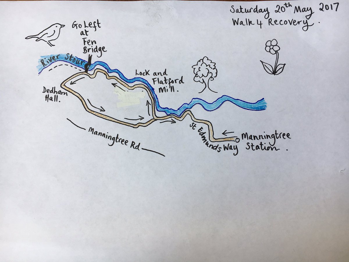 Just 10 days away from our #walk4recovery - starting at Manningtree station - this is the route #EssexWay <a href="/Joni_openroad/">Joni Thompson</a> <a href="/OpenroadSarah/">Sarah Wright</a>