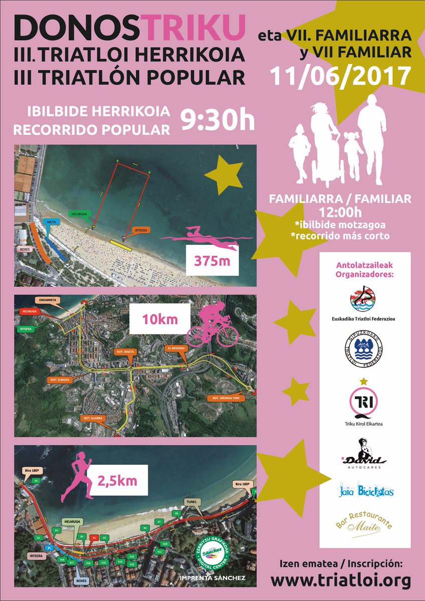 Trikutriatlon's tweet photo. Ven el 11/06 a #Donostia y disfruta del #Triatlon en una distancia asequible y en compañia de tu familia @donostia_kirola https://t.co/bWBR4GH7hZ