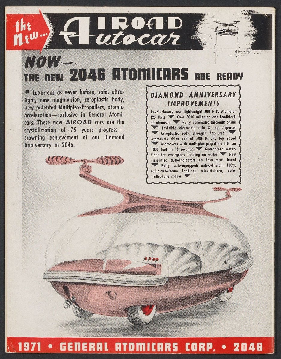 Tame Magazine 2045,mock issue of Time created as a 1945 Christmas card by science fiction publisher Hugo Gernsback. tomorrowcalling.tumblr.com/post/160444959…