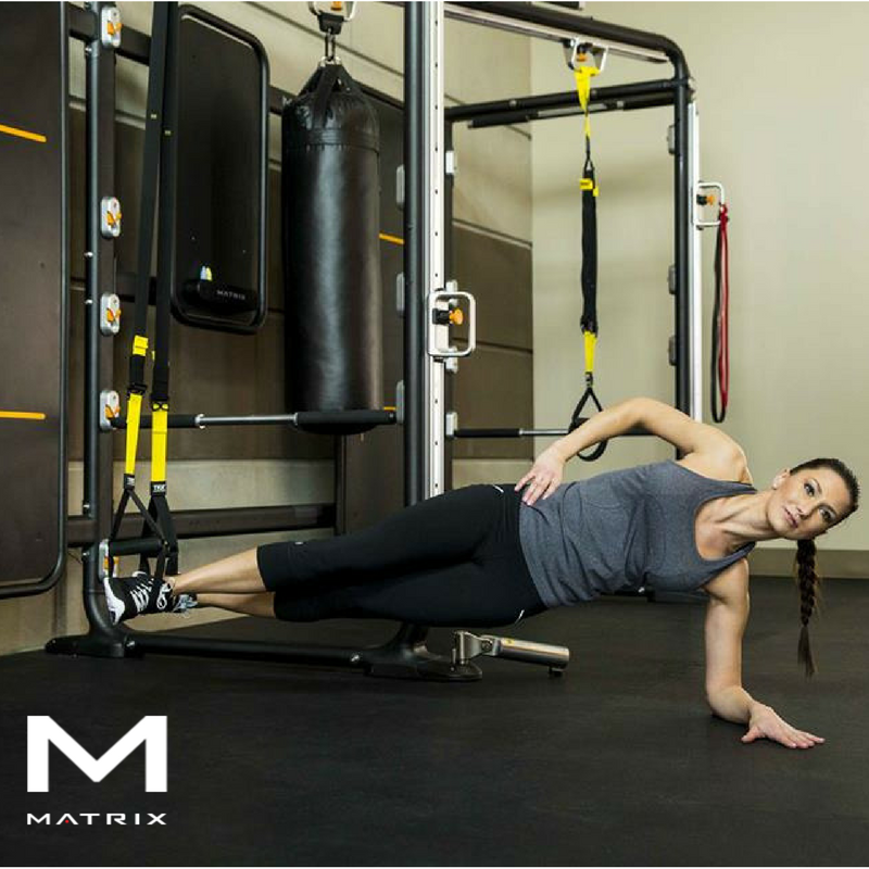 MatrixFitnessPH's tweet photo. Side plank using the Connexus wall unit and a TRX band is designed to be tough. #MatrixFitnessPH #Connexus #TRX #Fitness #Workout https://t.co/E5hWeq4Rpp