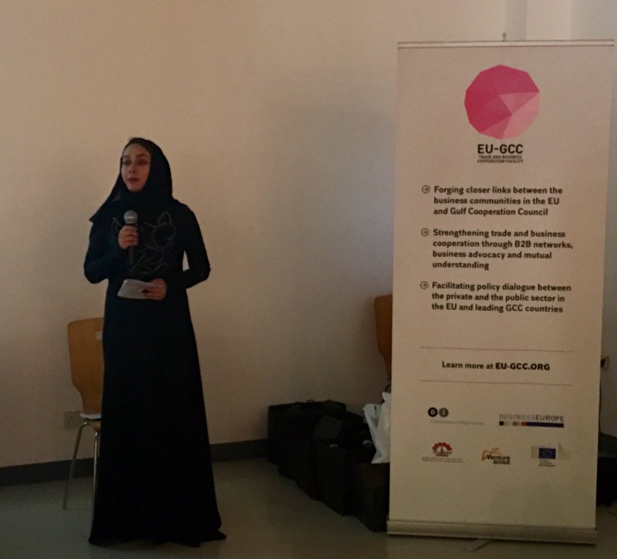 BergerLucie's tweet photo. @EUGCCTrade promoting cooperation between #European and Saudi/GCC #fashion industry #workmeetspassion https://t.co/6vK7C6fv0s