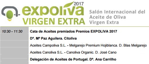 Expoliva_2017's tweet photo. En 30 mins primera cata en el #SalonAOVEs con @AceiteMelgarejo y @AceitesCanoliva https://t.co/OKZL9Ni2Xv