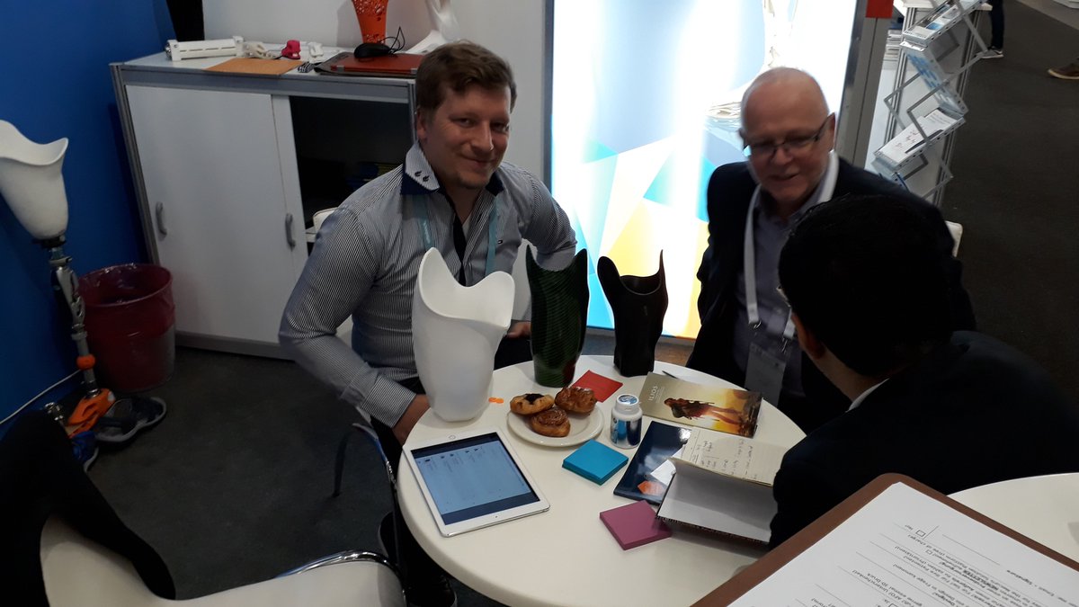 mecuris's tweet photo. Day 3 at #ISPO2017: Visit our booth D17 today to get a demo of our #SolutionPlatform unveiled yesterday. #3dprinting #prosthetics @ISPO_int https://t.co/upV61BLybM