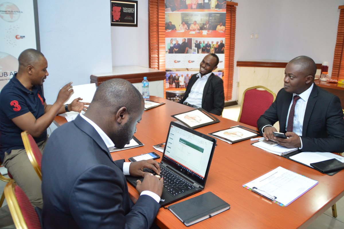 theafricanhub's tweet photo. BRAINSTORMING SESSION FOR JUDGES DURING THE SELECTION PROCESS. #ahi #businesssupport #Ahiselectionday #startup #covenantalumni #trainingroom https://t.co/sgrFnmrMPh