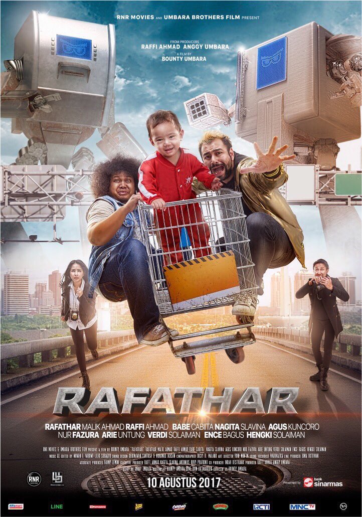 The baby's out! Poster dan trailer untuk <a href="/FILM_Indonesia/">FILM_Indonesia</a> arahan <a href="/bontuit/">Bounty Umbara</a>, 'Rafathar,' yang rilis 10 Agustus 2017 youtu.be/BFJZQjIIHqY