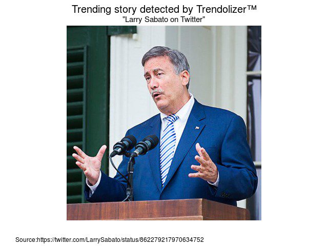 Christielizer's tweet image. #LarrySabato on #Twitter #FederalBureauofInvestigation #director chrischristie.trendolizer.com/2017/05/larry-…