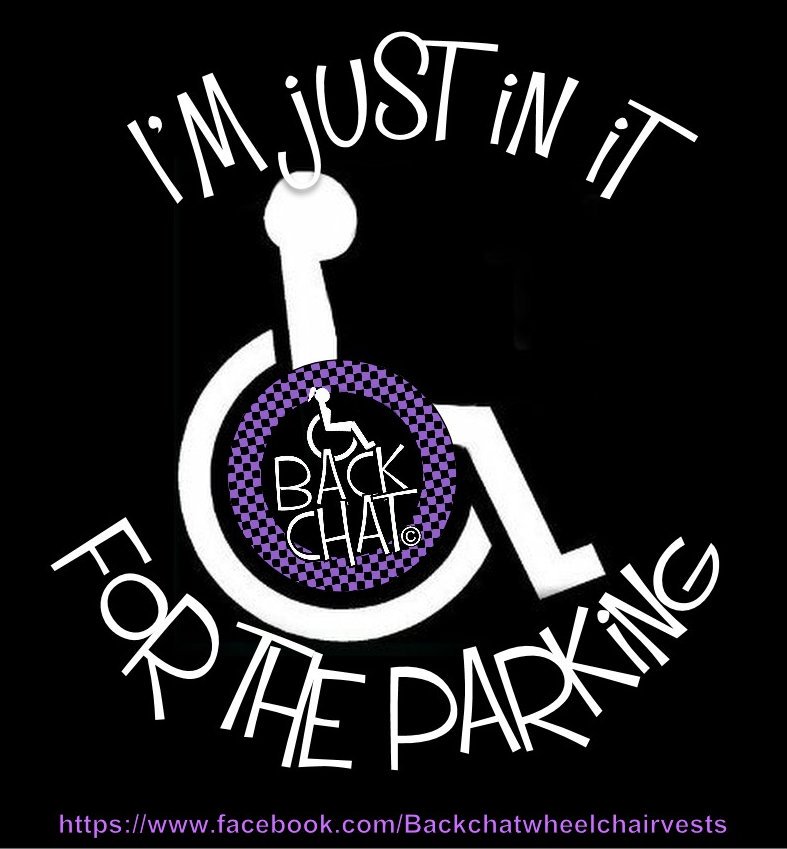BackchatSoo's tweet photo. I'm only in it for the parking! 🙄😂
#wheelchair #Disabilityhumour #Disability #humour #fun
#followme #rt https://t.co/XOwVYWwwFM