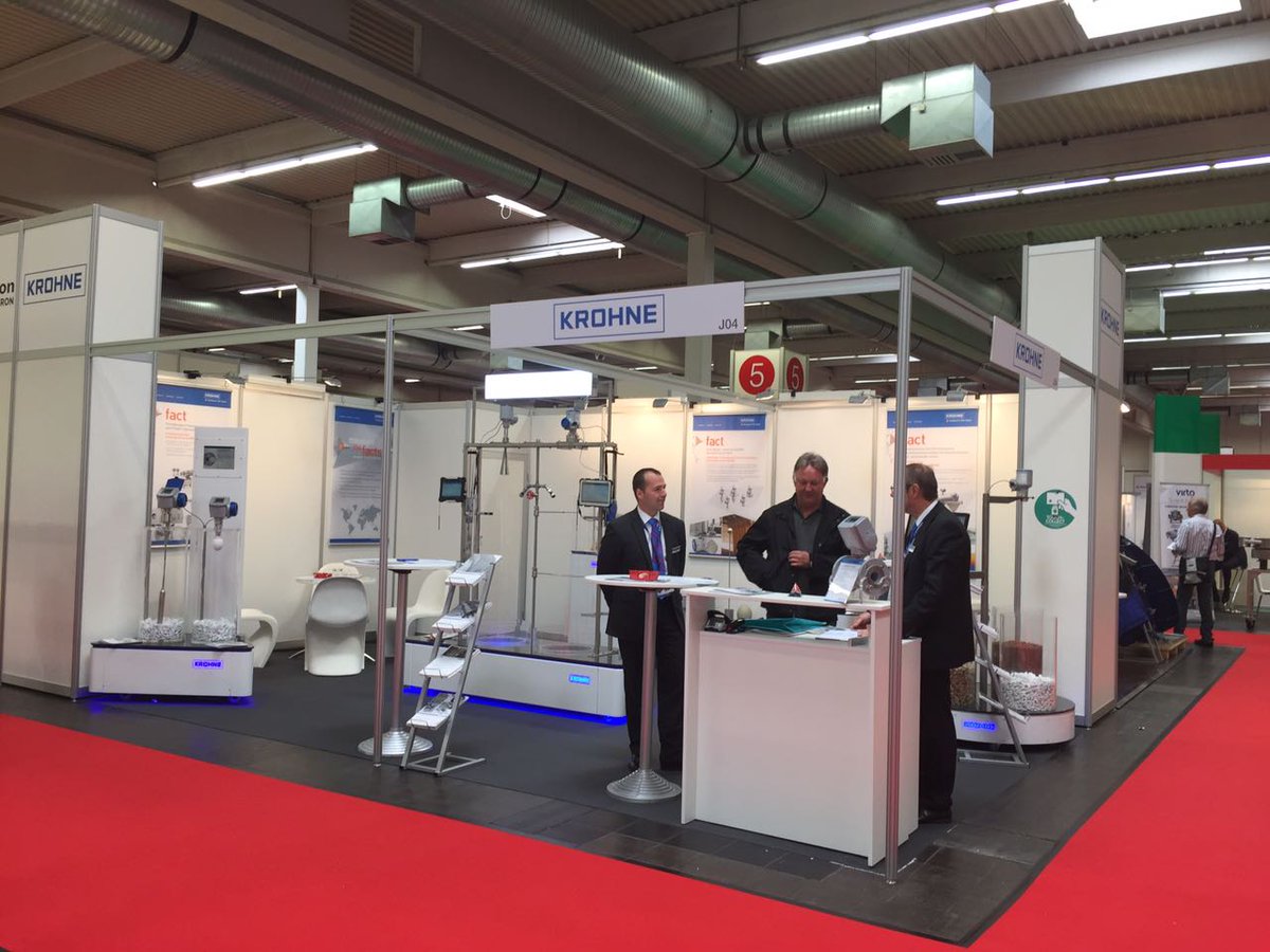 Right from our booth at @SOLIDS_Dortmund! Meet us today and tomorrow in hall 5, Stand J04. de.krohne.com/de/messen-vera… #Schuettgut