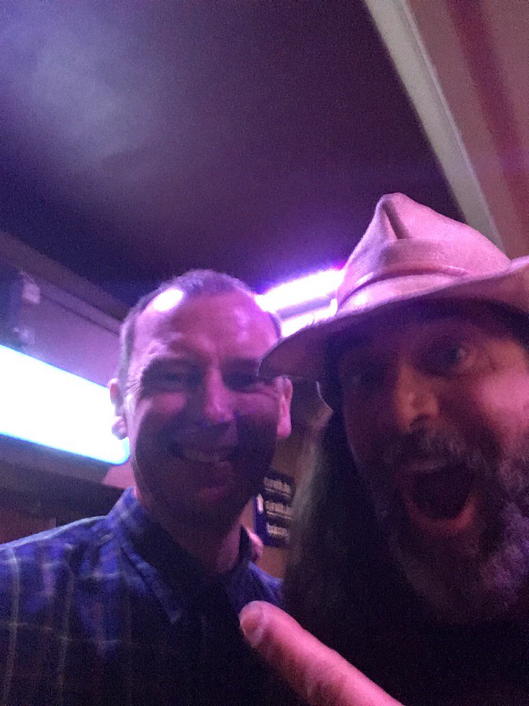 Last nights gig in Birmingham. Me with Kevin Sharp singer from Lock Up 😀