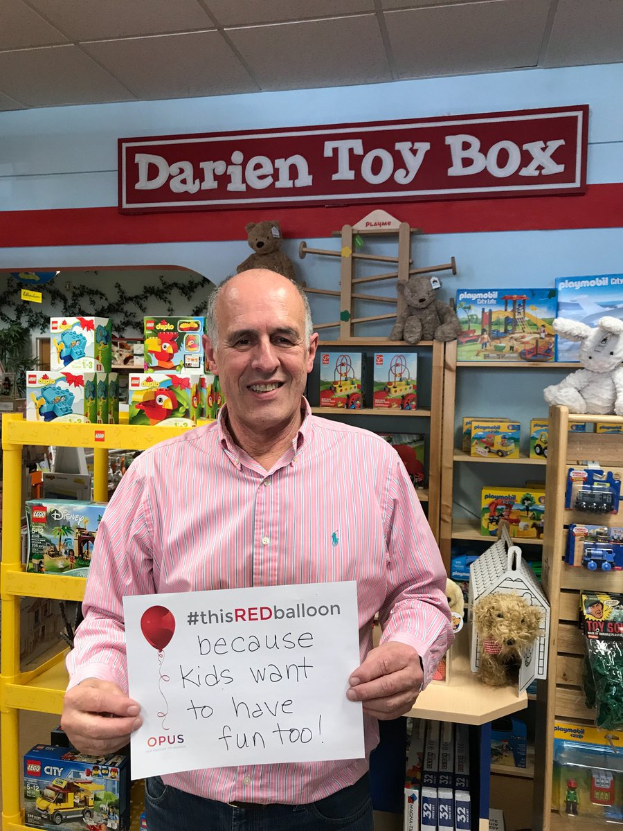OPUS4P2P's tweet photo. Darien Toy Box support #thisREDballoon campership campaign "because kids want to have fun too!" Donate here: https://t.co/OR6qEpMPBk https://t.co/G9TYZrEVZO