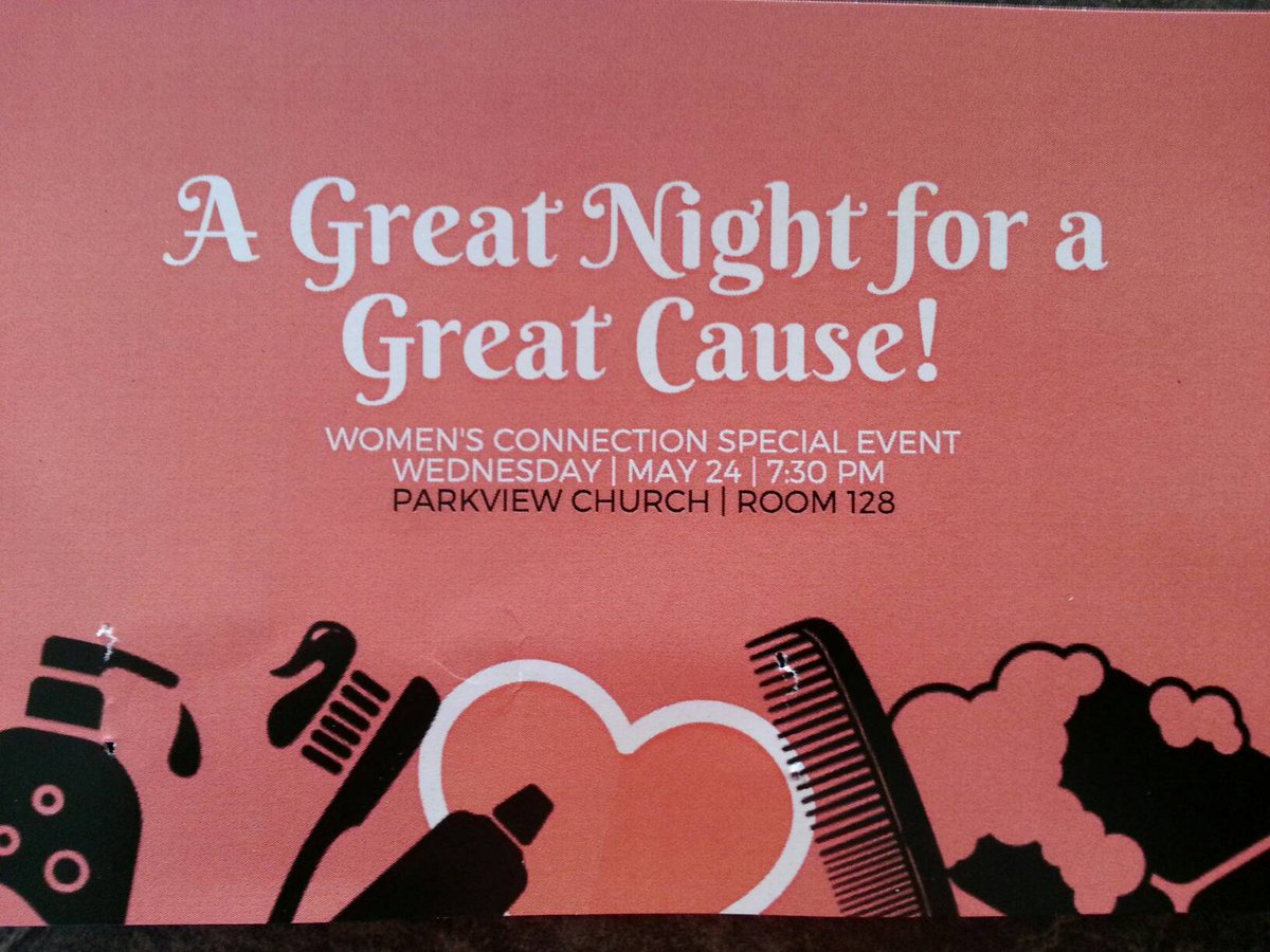 parkviewguelph's tweet photo. Women's connection | May 24th. Join us for games, treats &amp; organizing baskets for women in need.
#parkviewguelph #womensconnection #fun https://t.co/MkkXmeFkES