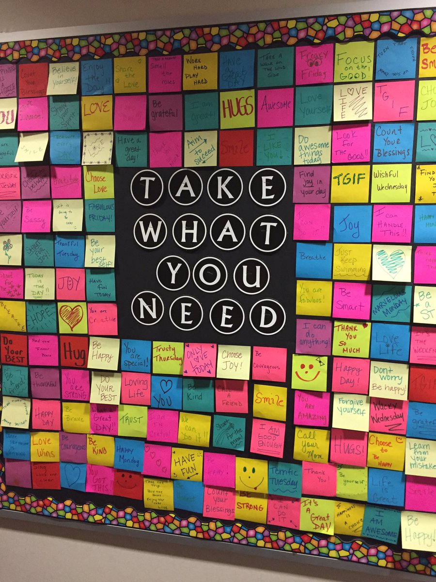 thelesbuglady's tweet photo. For our LES staff! @LibertyElemKISD #takewhatyouneed https://t.co/6gBzKEANnC
