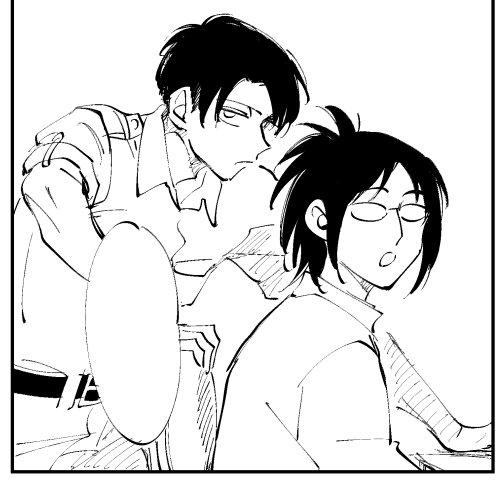 没になった漫画の1コマなんだけどここ妙に気に入ってるの 目線の先にエルヴィンがいるの 幹部組たまらんよ 