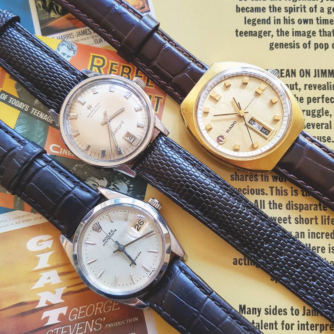 VintageTimeSA's tweet photo. Some of our favourite models all available via our webshop #rolex #hamilton #radoautomatic #vintagewatch #vintagecollection #vintagestyle https://t.co/ouLjlAnWFP