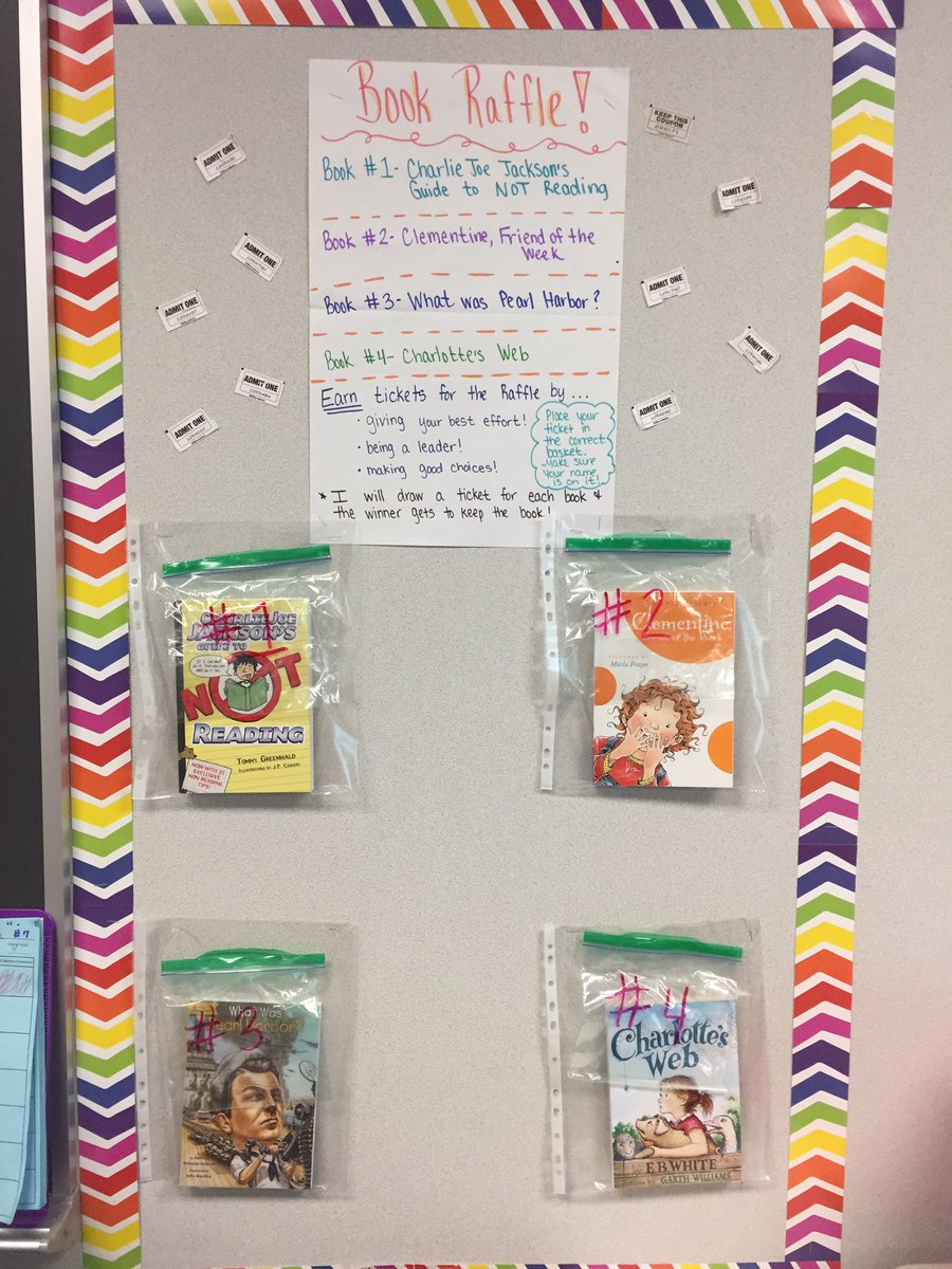 mrsvmonroy's tweet photo. We're having a book raffle in Room 126!!! Sooo excited!! 🎉👍🏼@celesteferranti @PaulMoussavi @WMEWildcats https://t.co/C2OKLkI5FT