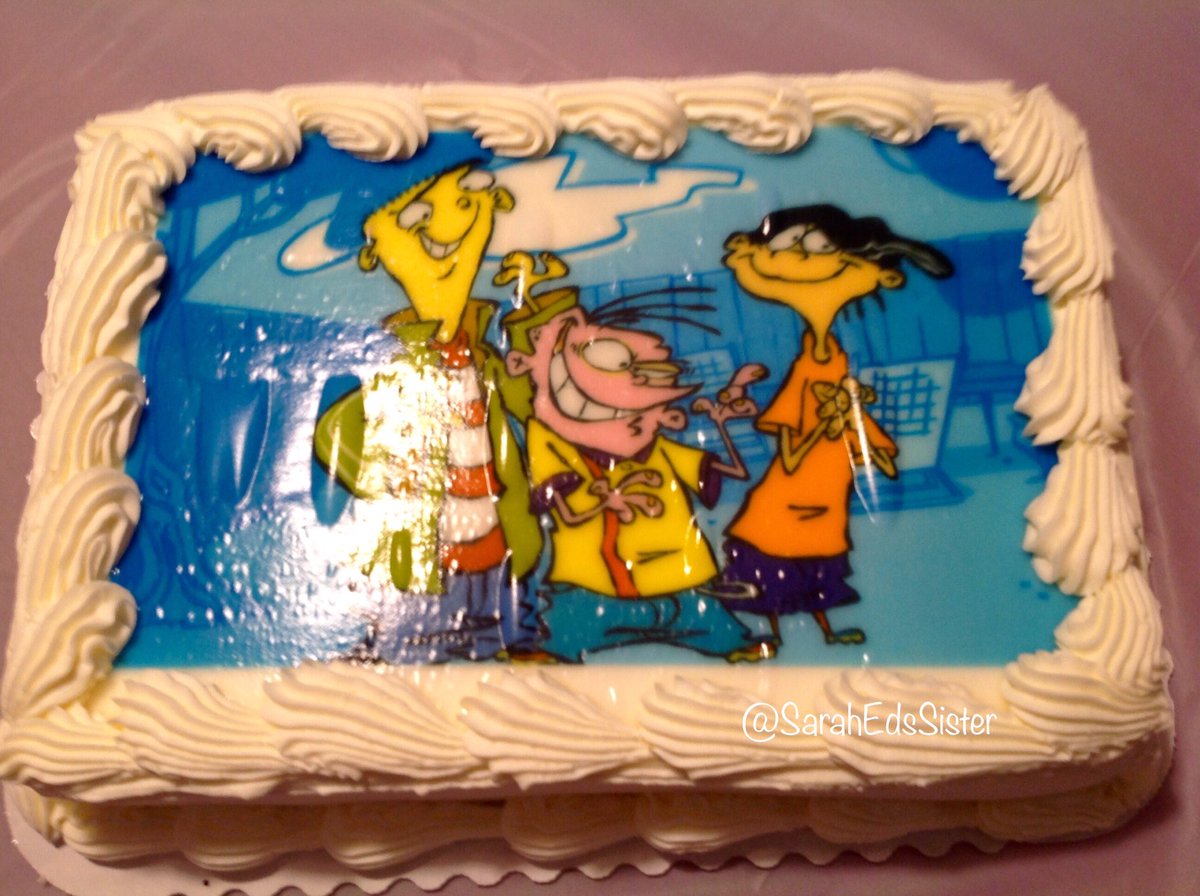 SarahEdsSister's tweet photo. Cake was yummy! Too bad Naz &amp; Jimmy bought it from Eddy's stand :( 

The morons put themselves on my cake🍰
@SamVincent71 @MattHillinspire https://t.co/9iIgOHR8wC