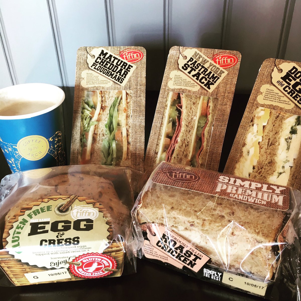 CoffeebytheArch's tweet photo. Today's offer is any sandwich plus hot drink for £3 or any salad plus hot drink for £4 - now that's tasty! ☕️ https://t.co/gayRtVeOhv