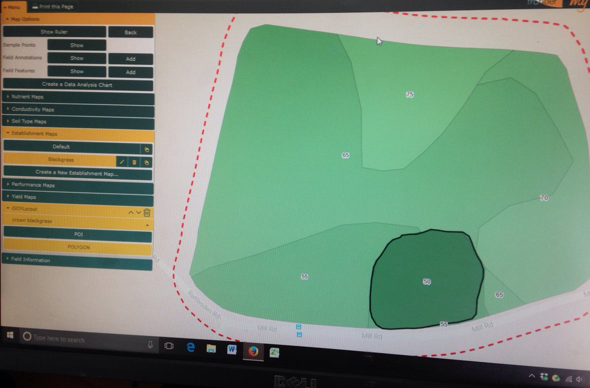 Adding new seed rate zone for blackgrass patch using <a href="/SOYLprecision/">SOYL precision</a> iSOYLscout -mapped on phone uploaded to mysoyl. Very easy 👍<a href="/rorygeldard/">Rory Geldard</a>
