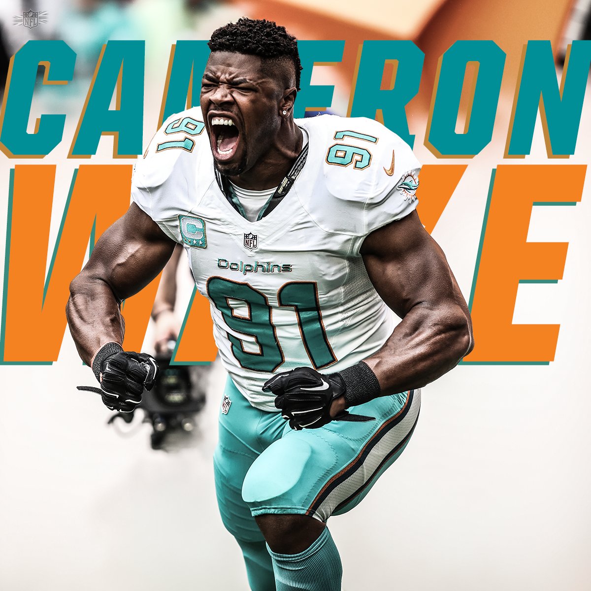 NFLUKIRE's tweet photo. We can't wait to see this @Kold91 &amp; the @MiamiDolphins back at @wembleystadium this October! 🐬

#WakeWednesday https://t.co/QunFEFA4Rw