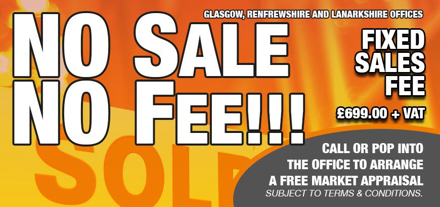 247PropertyScot's tweet photo. #NoSale #NoFee 
Contact our Glasgow, Renfrewshire or Lanarkshire office to find out more about this offer. https://t.co/Bp4MNoREDM