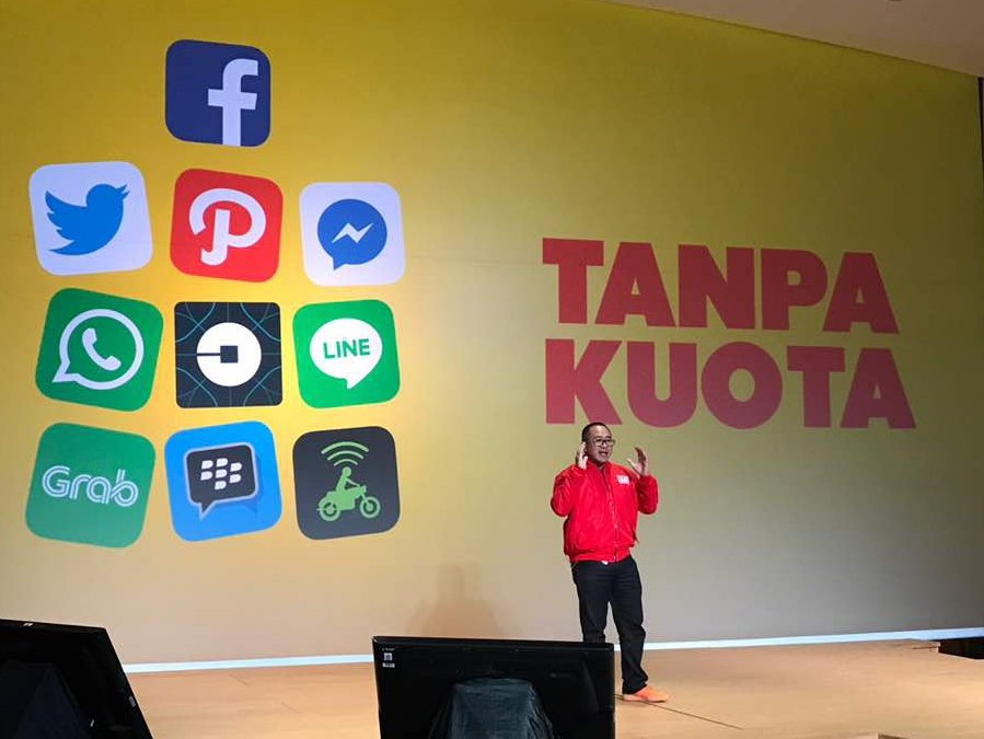 indosatim3's tweet photo. Dengan APLIKASI TANPA KUOTA &amp; Rp1/DETIK ke semua operator, kami berikan 2 manfaat terbaik sekaligus dlm 1 paket |@alexanderrusli #AppsdanRp1 https://t.co/ODTy2xGF9C