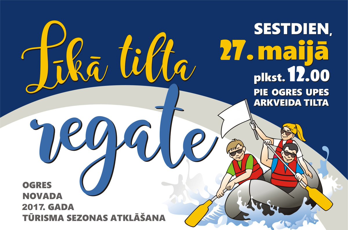 Gatavojamies tūrisma sezonas atklāšanai Ogrē! Piesaki komandu #LīkaTiltaRegate
visitogre.lv/lv/jaunumi/369…