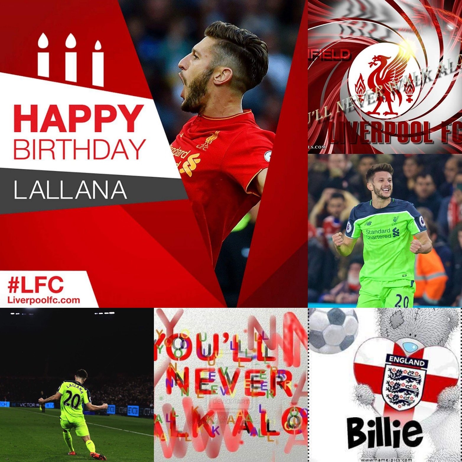 Happy 29th birthday adam lallana hope you have a brill day YNWA        xx 