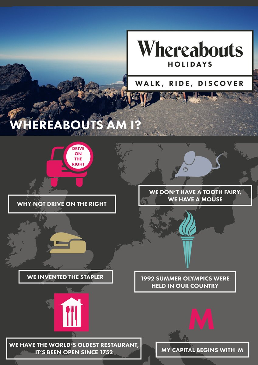 WhereaboutsHols's tweet photo. Can you guess where we are from the clues below❓#WhereaboutsWednesday #Clues #Guess #Travel #holidays https://t.co/auD3xfqFF4